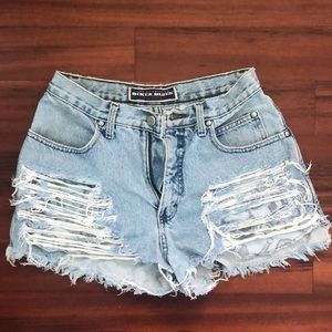 Harley Davidson cutoff Jean shorts